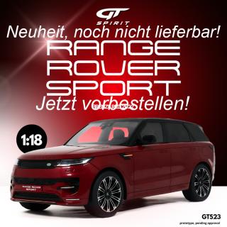 RANGE ROVER SPORT FIRENZE RED 2022 GT Spirit 1:18 Resinemodell (Türen, Motorhaube... nicht zu öffnen!) Lieferbar ab Ende August 2025