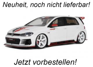 VOLKSWAGEN VW GOLF VII GTI OETTINGER PURE WHITE 2019 "Project Cars" OttO mobile 1:18 Resinemodell (Türen, Motorhaube... nicht zu öffnen!)