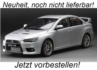 Mitsubishi Lancer Evo X, cool silver metallic SunStar Metallmodell 1:18<br> Liefertermin nicht bekannt