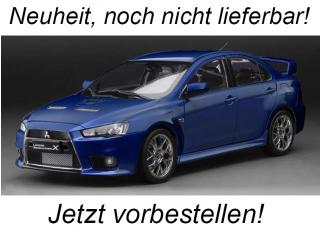 Mitsubishi Lancer Evo X, blue metallic SunStar Metallmodell 1:18<br> Liefertermin nicht bekannt