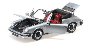 PORSCHE 911 CARRERA CABRIOLET – 1983 – GREY METALLIC Minichamps 1:18