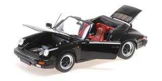 PORSCHE 911 CARRERA 3.2 CABRIOLET – 1983 – BLACK Minichamps 1:18