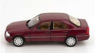 Mercedes C-Klasse W202 Limousine 1993 rotmetallic Limited Edition 750 pcs.  Norev 1:18 Metallmodell