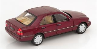 Mercedes C-Klasse W202 Limousine 1993 rotmetallic Limited Edition 750 pcs.  Norev 1:18 Metallmodell