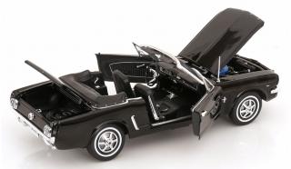 Ford Mustang 1964 Convertible 1/2 Schwarz Welly 1:18