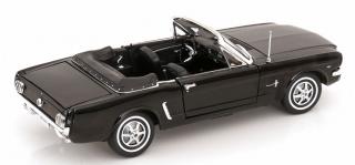 Ford Mustang 1964 Convertible 1/2 Schwarz Welly 1:18