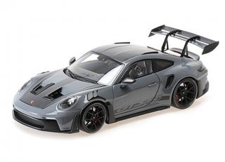 PORSCHE 911 (992) GT3 RS – 2024 – GREY W/WEISSACH PACKAGE W BLACK WHEELS - L.E. 200 pcs. Minichamps 1:18 Metallmodell