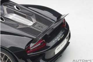 Porsche 918 Spyder 2013 (Basaltschwarz/black metallic) (composite model/3 openings + workable rear spoiler and fuel cap) \"with Weissach Package\" AUTOart 1:12