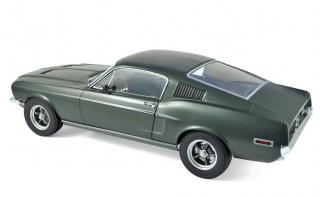 Wiederauflage: Ford Mustang Fastback 1968 - Satin Green metallic Norev Metallmodell 1:12 (Türen, Motorhaube... nicht zu öffnen!)