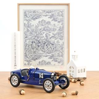 Bugatti T35 1925 Dark Blue  Norev 1:12 Metallmodell (Türen/Hauben nicht zu öffnen!)