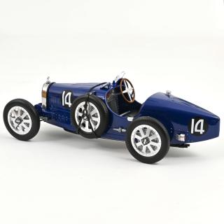 Bugatti T35 1925 Dark Blue  Norev 1:12 Metallmodell (Türen/Hauben nicht zu öffnen!)