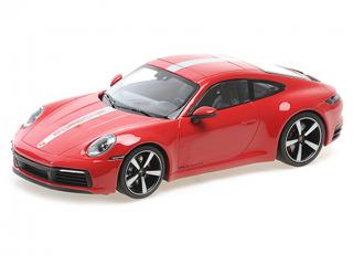 PORSCHE 911 CARRERA 4S – 2019 – RED Minichamps 1:18 Metallmodell, Türen, Motorhaube... nicht zu öffnen