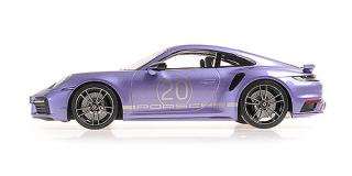 PORSCHE 911 (992) TURBO S COUPE SPORT DESIGN - 2021 - VIOLA Minichamps 1:18 Metallmodell, Türen, Motorhaube... nicht zu öffnen