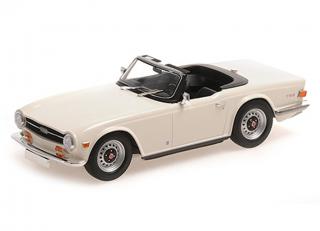 TRIUMPH TR6 – 1969- WHITE (LHD) Minichamps 1:18 Metallmodell, Türen, Motorhaube... nicht zu öffnen