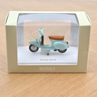 Vespa 50 N 1969 Acqua Marina Blau  Norev 1:18 Metallmodell