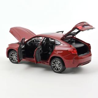 BMW X6 M 2015 - Red metallic Norev 1:18 Metallmodell 4 Türen, Motorhaube und Kofferraum zu öffnen!