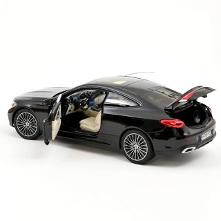 Mercedes-Benz CLE Coupé 2024 Obsidian Black met 1:18 Norev 1:18 Metallmodell 2 Türen, Motorhaube und Kofferraum zu öffnen!