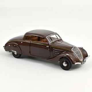 Peugeot 402 Eclipse 1937 - Chocolate  Norev 1:18 Metallmodell 2 Türen, Motorhaube und Kofferraum zu öffnen!