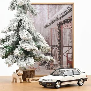 Peugeot 309 GTi 1987 Meije White  Norev 1:18 Metallmodell (Türen/Hauben nicht zu öffnen!)