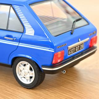 Peugeot 104 S 1981 Ibis Blue  Norev 1:18 Metallmodell (Türen/Hauben nicht zu öffnen!)