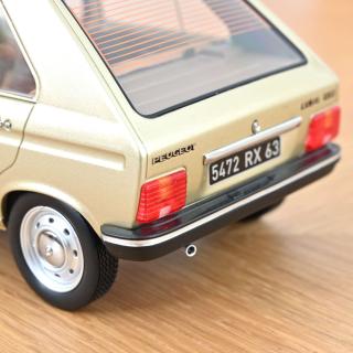 Peugeot 104 GR 1981 Beige metallic  Norev 1:18 Metallmodell (Türen/Hauben nicht zu öffnen!)