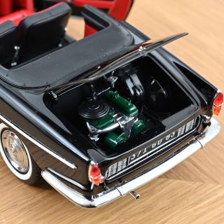 Renault Floride 1961 - Black Norev 1:18 Metallmodell 2 Türen, Motorhaube und Kofferraum zu öffnen!