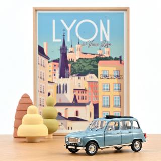 Renault 4 L 1966 French Blue 1:18 Norev 1:18 Metallmodell 2 Türen und Motorhaube  zu öffnen!