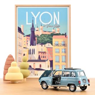 Renault 4 L 1966 French Blue 1:18 Norev 1:18 Metallmodell 2 Türen und Motorhaube  zu öffnen!