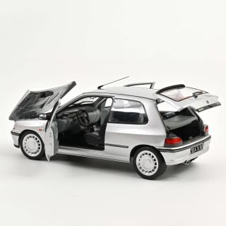 Renault Clio 16s 1992 Iceberg Grey 1:18 Norev 1:18 Metallmodell 2 Türen, Motorhaube und Kofferraum zu öffnen!