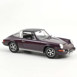 Porsche 911 E Targa 1971 Violet Norev 1:18 Metallmodell (Türen/Hauben nicht zu öffnen!)