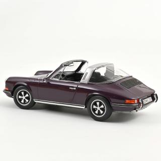 Porsche 911 E Targa 1971 Violet Norev 1:18 Metallmodell (Türen/Hauben nicht zu öffnen!)