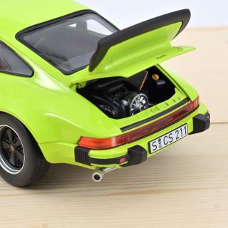 Porsche 911 turbo 3,0 1976 - Light Green Norev 1:18 Metallmodell 2 Türen, Motorhaube und Kofferraum zu öffnen!