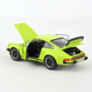 Porsche 911 turbo 3,0 1976 - Light Green Norev 1:18 Metallmodell 2 Türen, Motorhaube und Kofferraum zu öffnen!