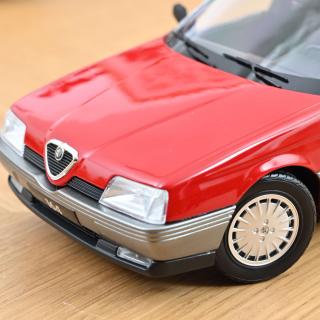 Alfa Romeo 164 1991 Rosso Alfa 1:18  Norev 1:18 Metallmodell (Türen/Hauben nicht zu öffnen!)