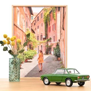 Lancia Fulvia 3 1975 - Green Norev 1:18 Metallmodell 2 Türen, Motorhaube und Kofferraum zu öffnen!