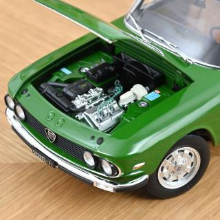 Lancia Fulvia 3 1975 - Green Norev 1:18 Metallmodell 2 Türen, Motorhaube und Kofferraum zu öffnen!