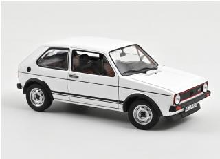 VW Golf GTI 1976 Alpine White 1:18 (Reprod 2024) Norev 1:18 Metallmodell 2 Türen und Motorhaube  zu öffnen!