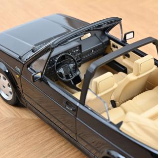 VW Golf Cabriolet 1992 Black  Norev 1:18 Metallmodell (Türen/Hauben nicht zu öffnen!)