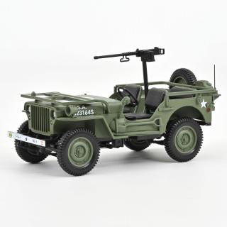 Jeep Army 1944 D-Day 1:18 Norev 1:18 Metallmodell Motorhaube  zu öffnen!