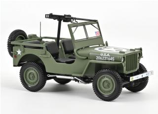 Jeep Army 1944 D-Day 1:18 Norev 1:18 Metallmodell Motorhaube  zu öffnen!