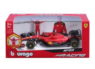 Ferrari SF23 Charles Leclerc #16 F1 2023 mit stehender Figur Burago 1:24