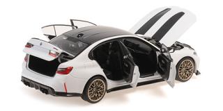 BMW M3 CS - 2023 - WHITE Minichamps 1:18 Metallmodell mit zu öffnenden Türen und Haube(n)