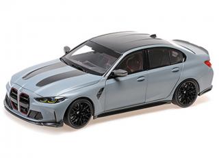 BMW M3 CS - 2023 - GREY METALLIC Minichamps 1:18 Metallmodell mit zu öffnenden Türen und Haube(n)