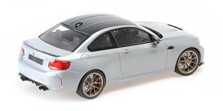 BMW M2 CS - 2020 - SILVER METALLIC W/GOLD WHEELS Minichamps 1:18 Metallmodell, Türen, Motorhaube... nicht zu öffnen