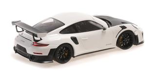 PORSCHE 911 (991.2) GT2RS - 2018 - WHITE W/ BLACK MAGNESIUM WHEELS Minichamps 1:18 Metallmodell, Türen, Motorhaube... nicht zu öffnen