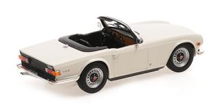 TRIUMPH TR6 – 1969- WHITE (LHD) Minichamps 1:18 Metallmodell, Türen, Motorhaube... nicht zu öffnen