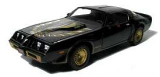 Pontiac Trans Am Firebird 1980 Turbo 4.9 Smokey & the Bandit II, black/gold Greenlight 1:18