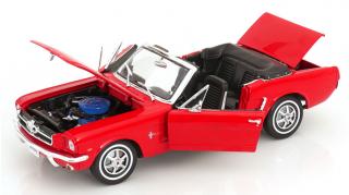 Ford Mustang 1964 Convertible 1/2 Rot Welly 1:18