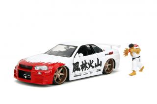 Nissan Skyline GTR R34 RYU Street Fighter Jada 1:24