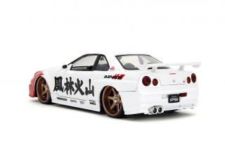 Nissan Skyline GTR R34 RYU Street Fighter Jada 1:24